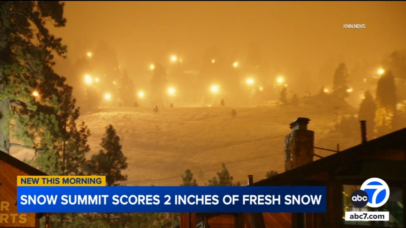 New video shows fresh snow in Big Bear - ABC7 Los Angeles