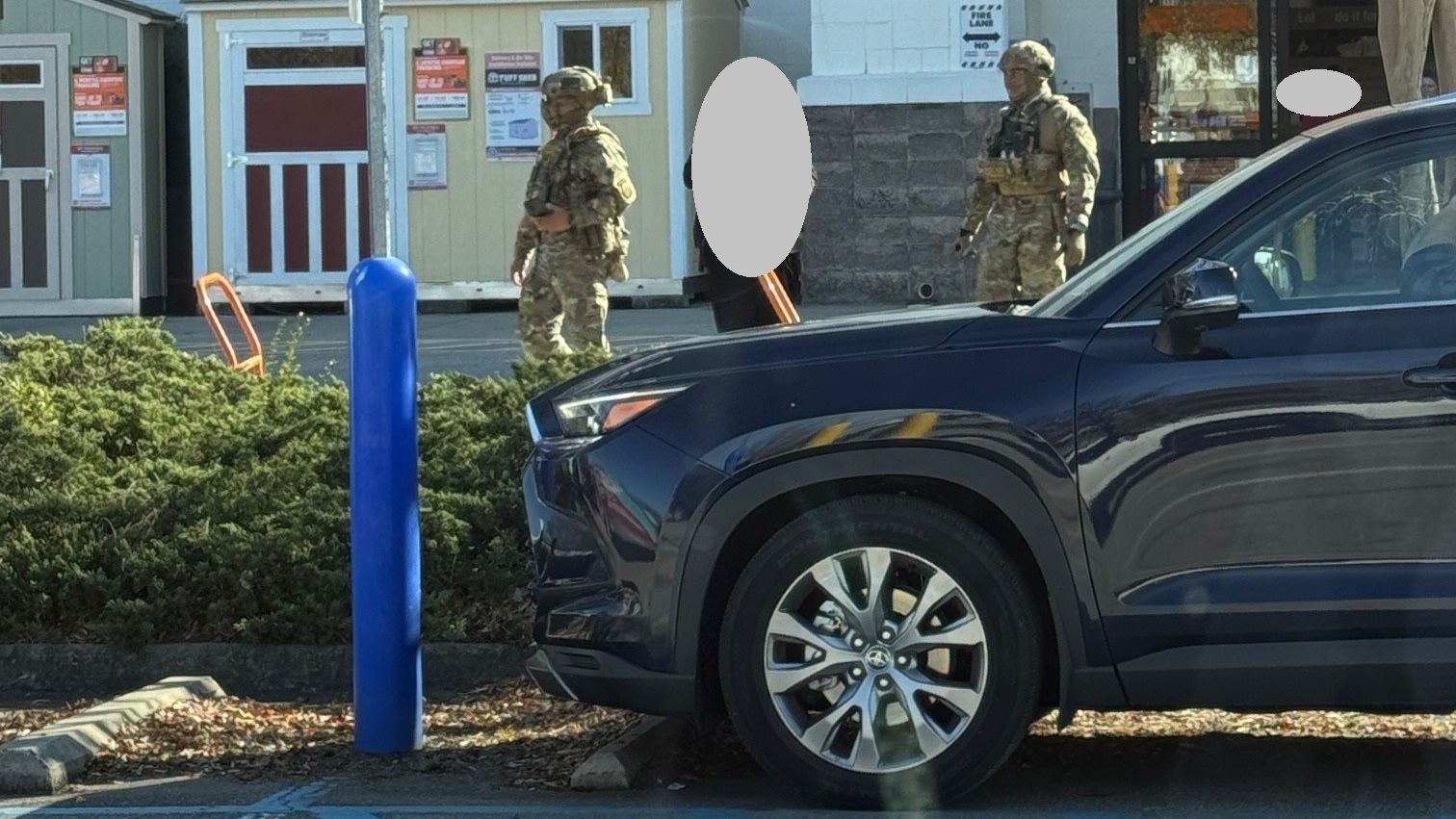 Customs Border agents in Cary on Tuesday morning on Nov. 18, 2025.