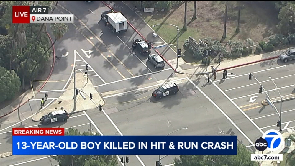 13-year-old killed in Dana Point hit-and-run crash