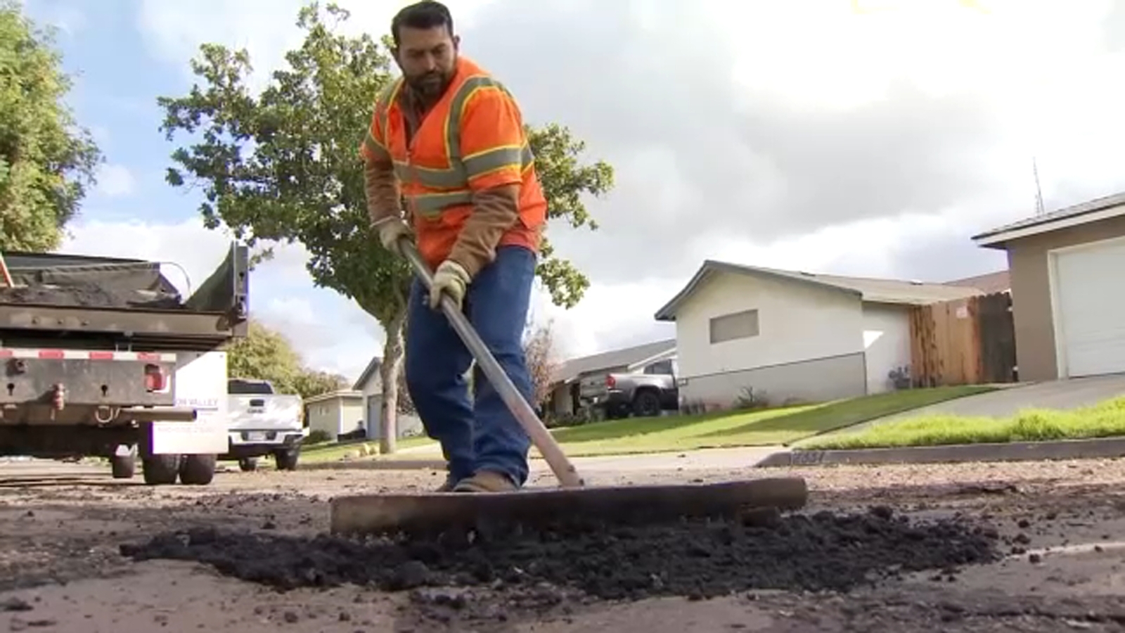 City of Fresno working to fix road damage as crews prepare for another storm later this week