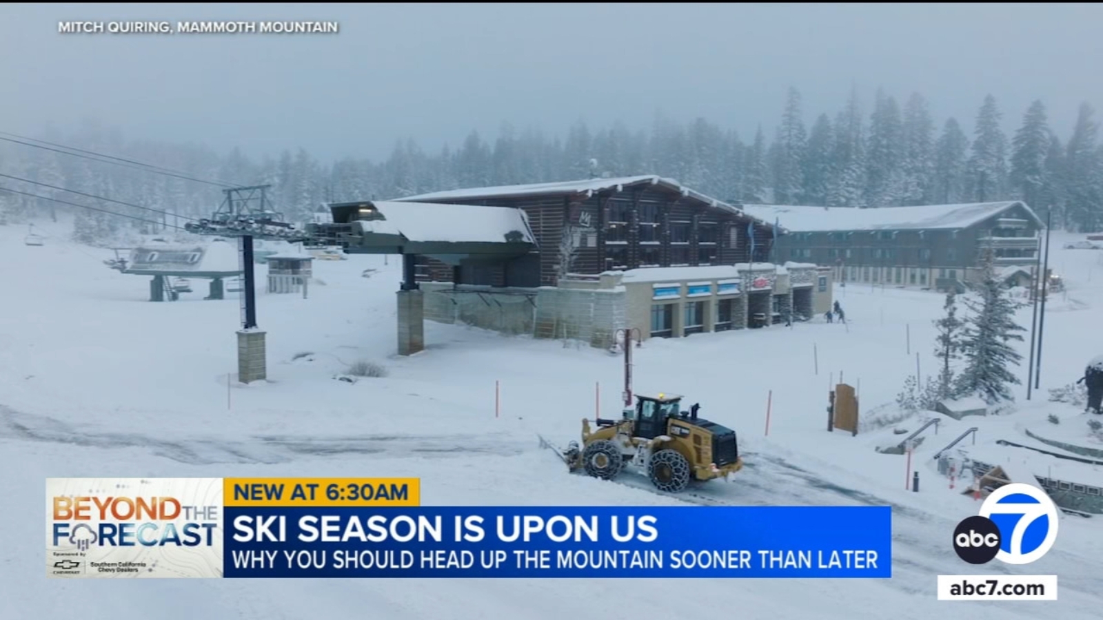 Snow lovers may want to head to SoCal slopes early during this winter's ski season. Here's why