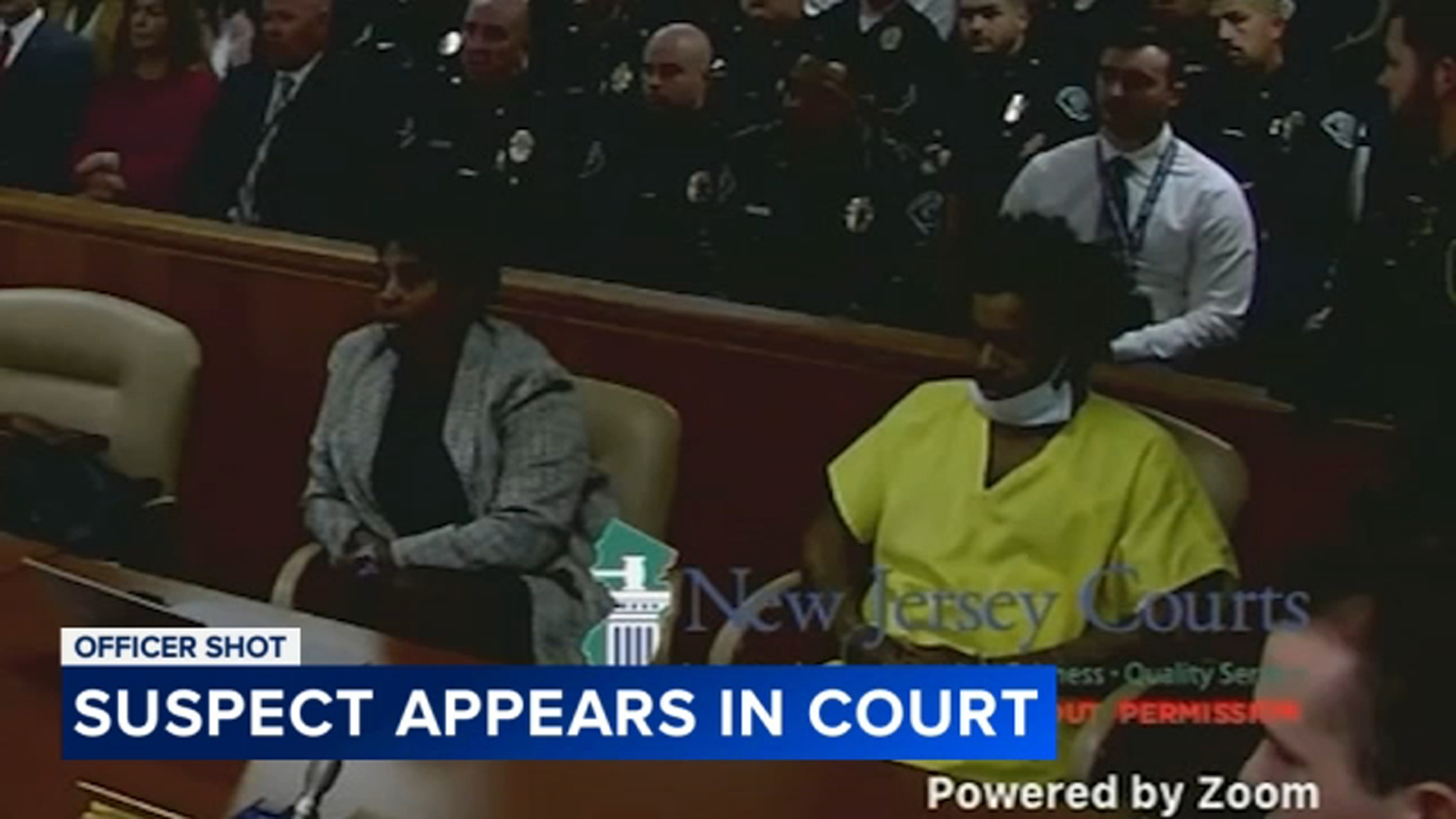 Man accused of shooting Camden officer appears in court