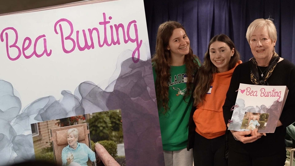 Students make special scrapbooks for residents of retirement community