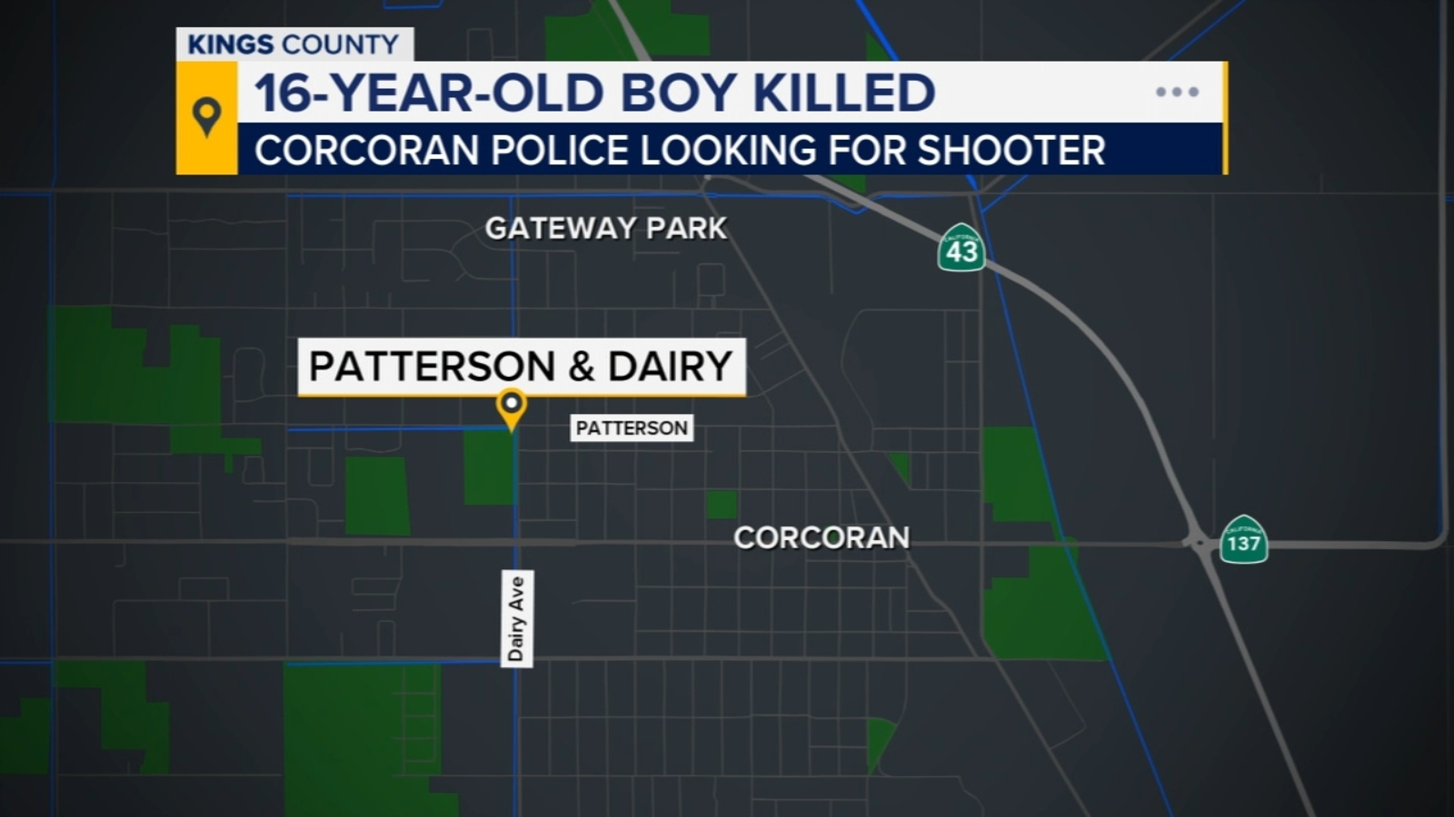 16-year-old boy shot and killed in Corcoran, police say - ABC30 Fresno