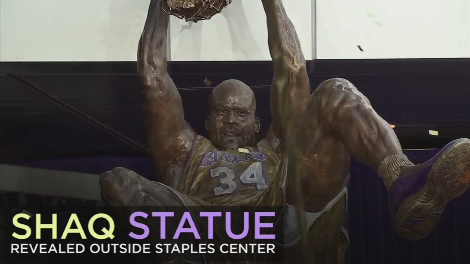Shaquille O'Neal honored with statue in front of Staples Center ABC7