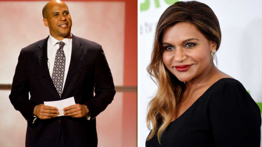Joke leads to dinner date plans for Mindy Kaling and U.S. Senator Cory Booker.