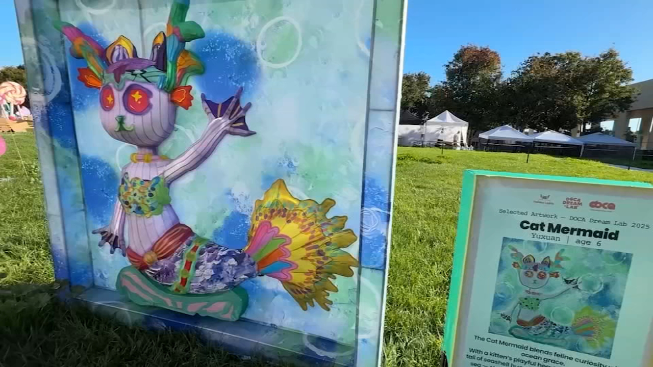 New San Jose DOCA Festival features holiday light displays inspired by  local children's drawings - ABC7 San Francisco, image size:1280x720