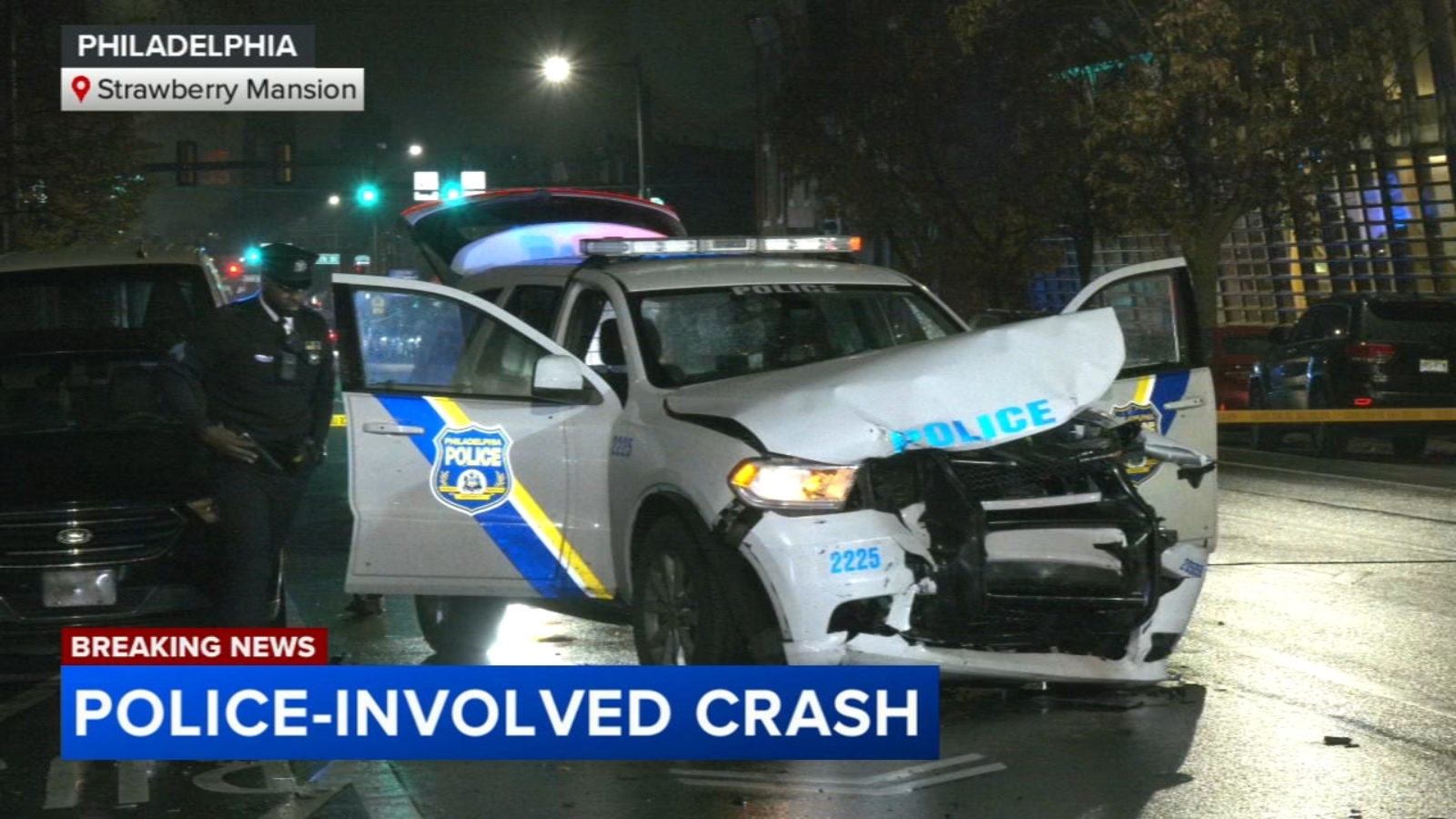 Crash injures two Philadelphia police officers, driver in Strawberry ...