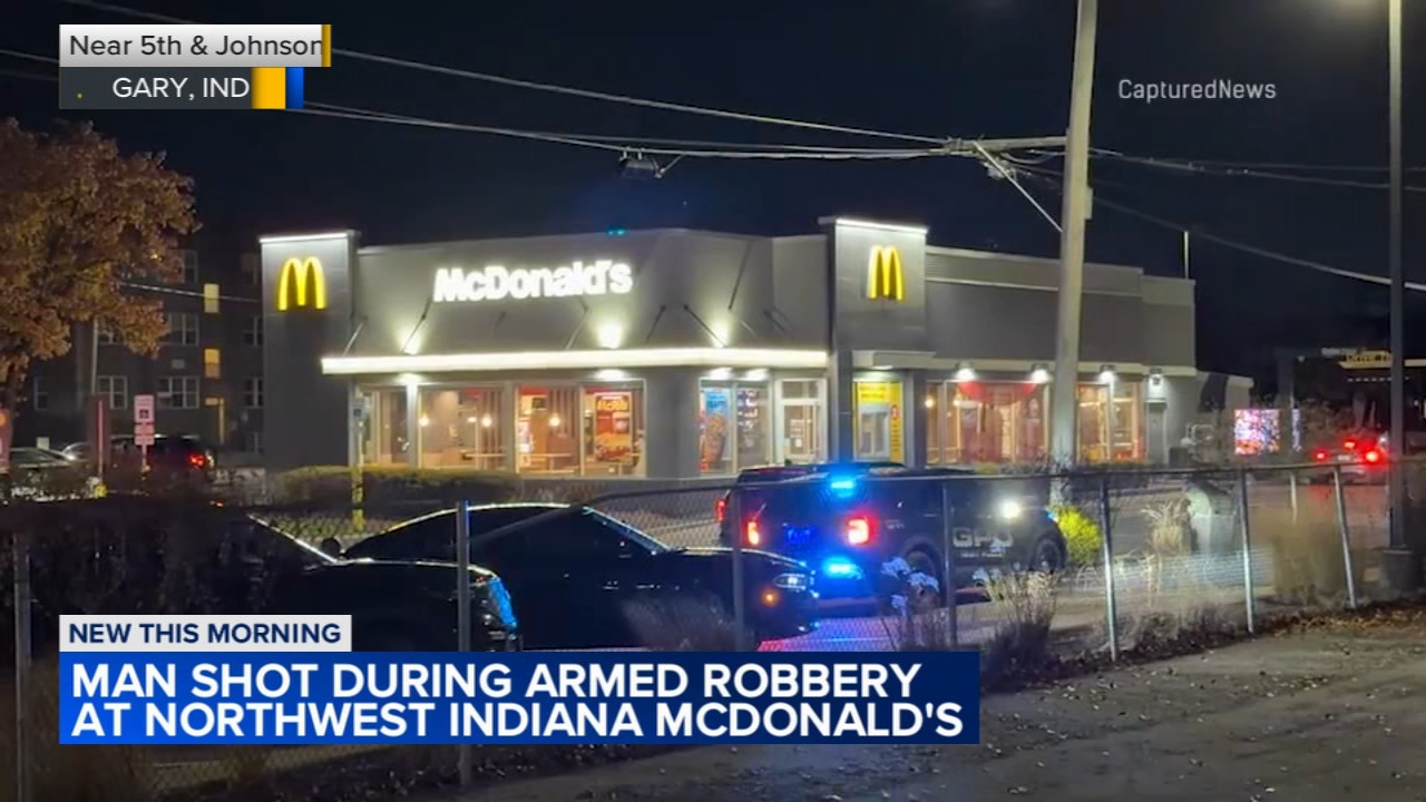 Man shot during robbery inside NW Indiana McDonald's: police