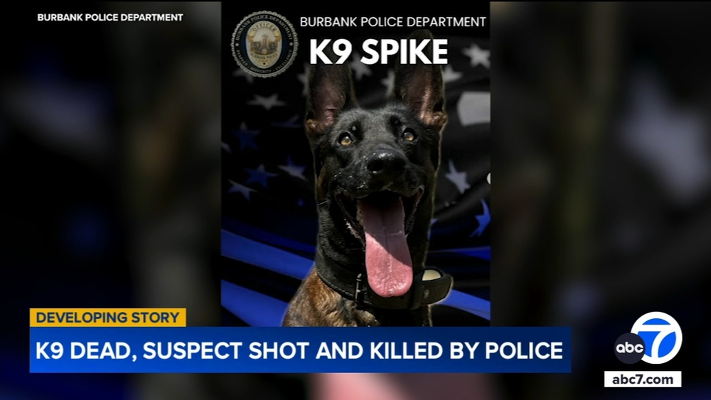 Burbank K-9 dead, suspect killed in shootout with police