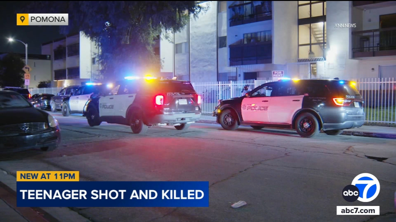 Teenager shot and killed at apartment complex in Pomona