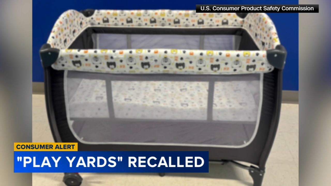 Baby play yards sold on Amazon recalled due to risk of serious injury