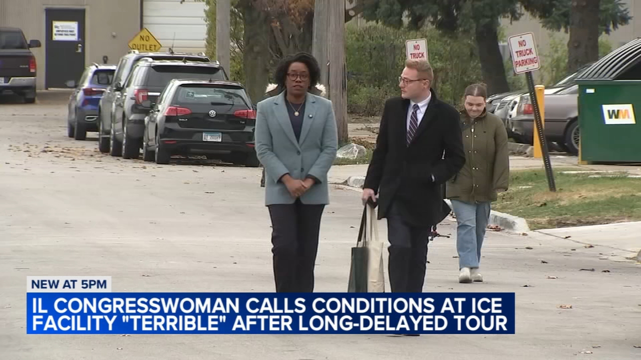 Underwood tours Broadview ICE facility, calls conditions 'terrible'
