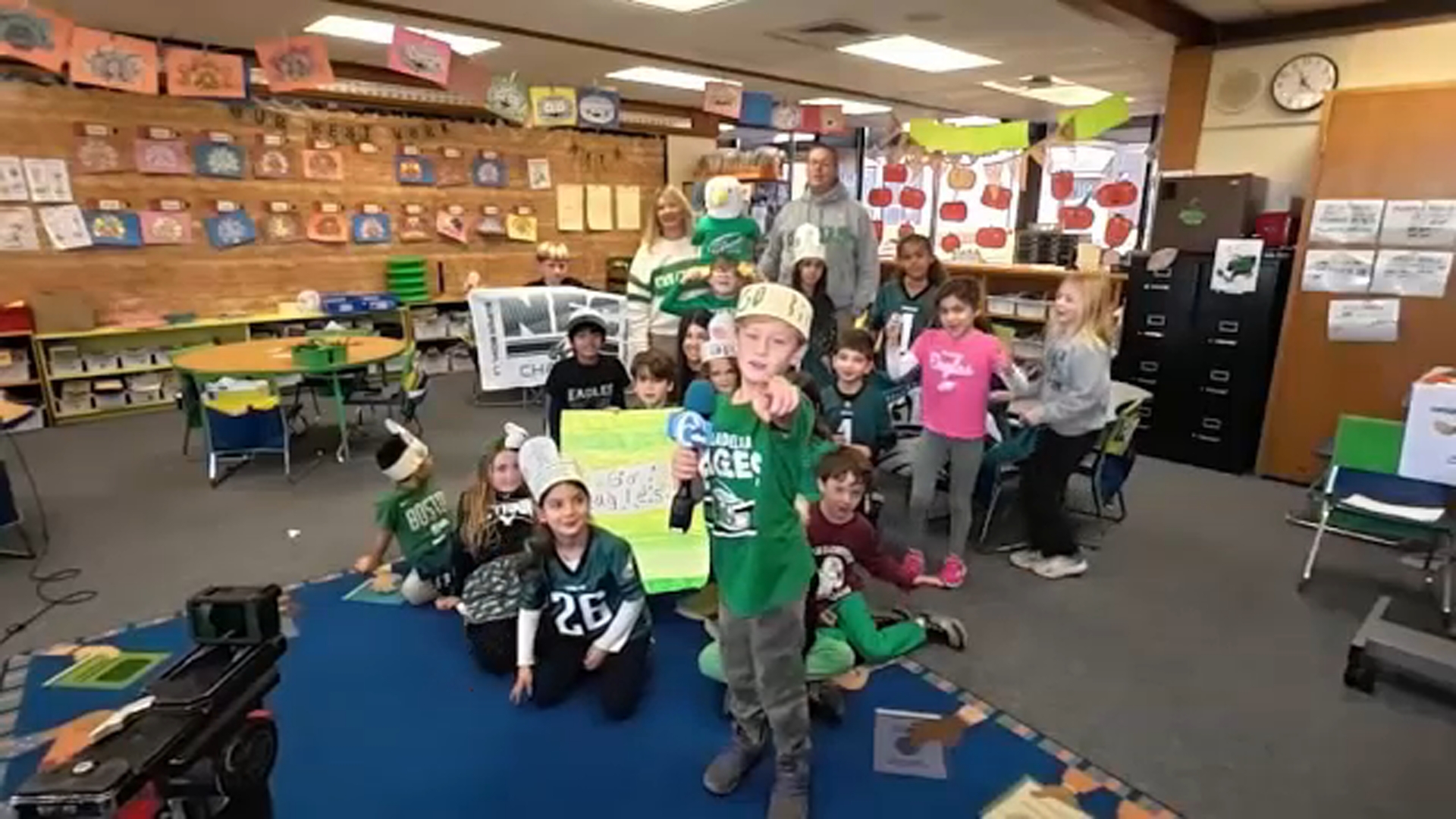 Ithan Elementary students disappointed over Eagles loss to Cowboys
