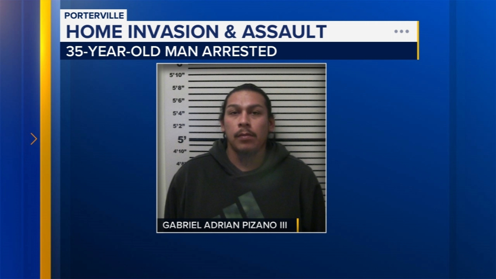 Suspect assaults man during Porterville home invasion, police say