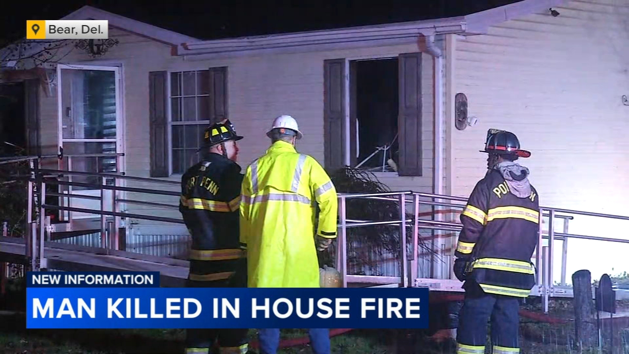 Man dies after being pulled from burning home in Delaware