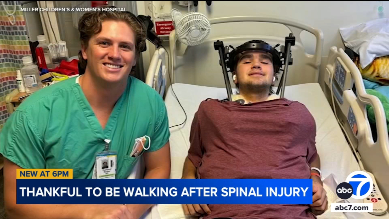 Long Beach teen's remarkable recovery from paralyzing spinal injury