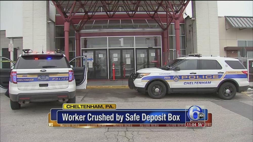 Police: Pa. man crushed to death by safe deposit box