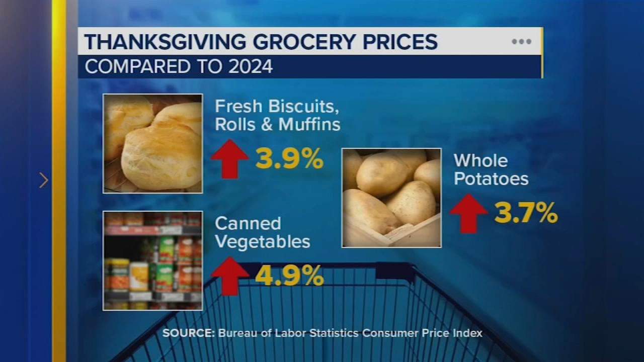Thanksgiving grocery shopping prices