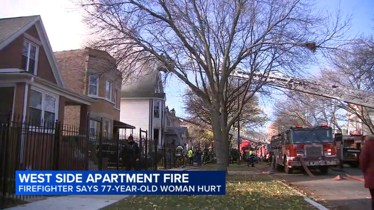 77-year-old hurt in West Side apartment fire, Chicago Fire Dept. says
