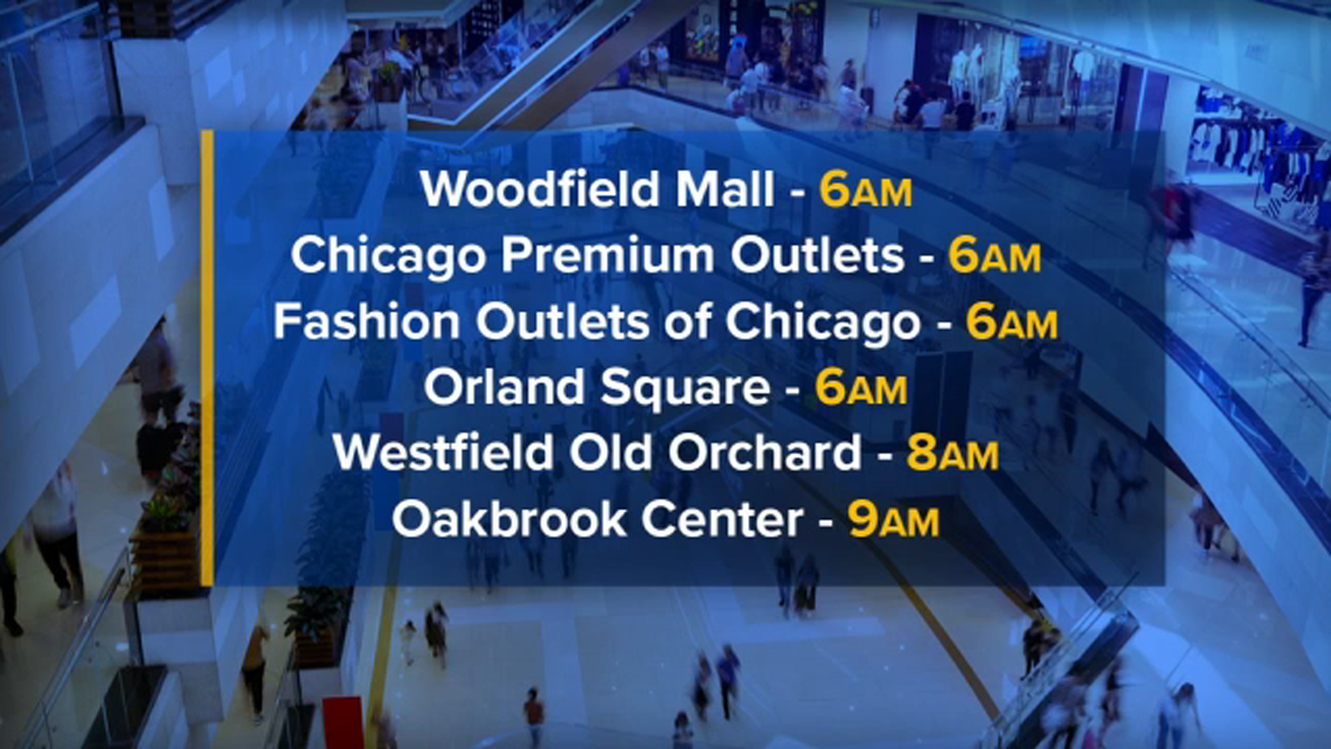 Black Friday fever hits Woodfield Mall, Chicago Premium Outlets as