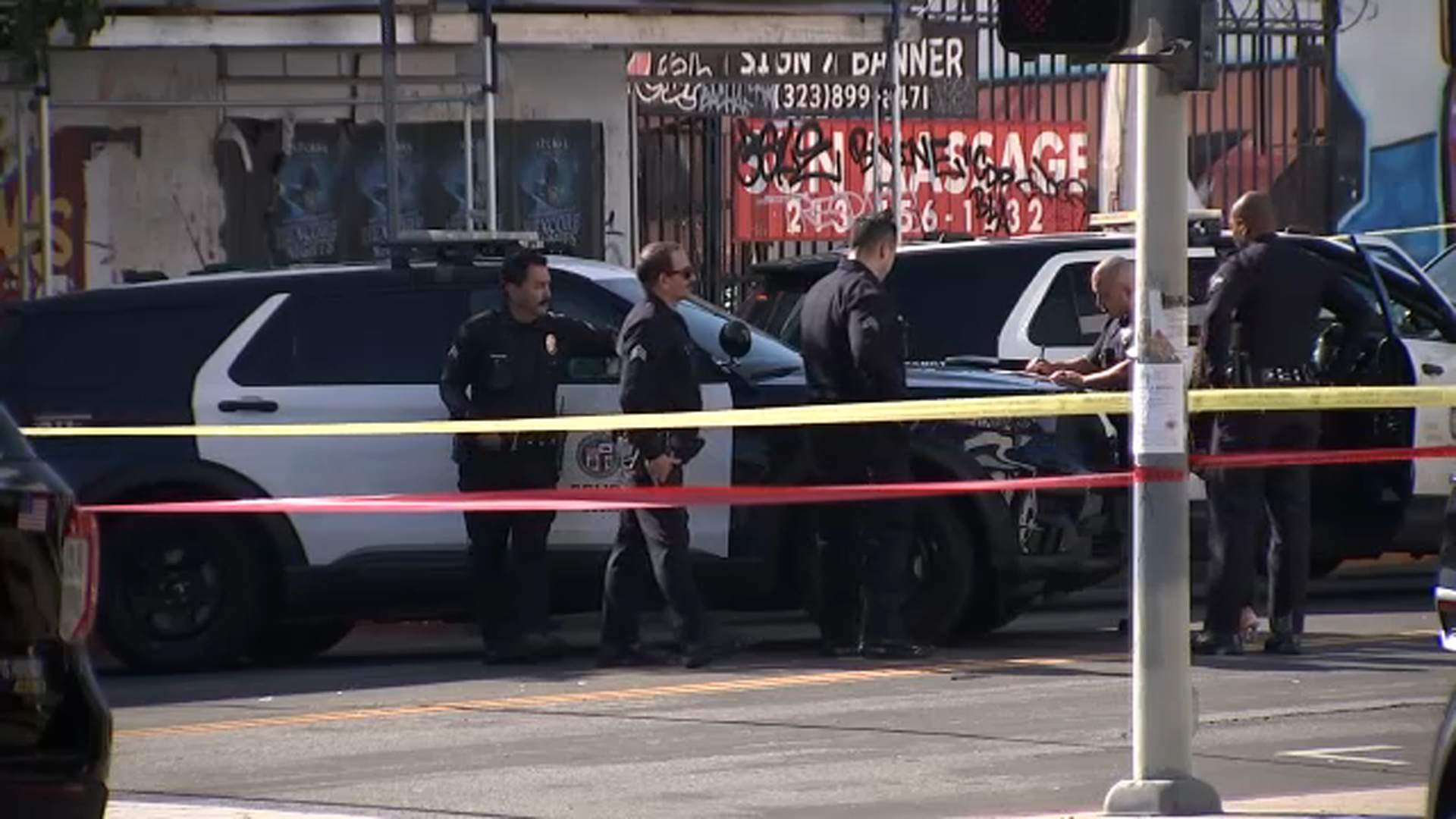 Police shoot man allegedly armed with sharp object in Koreatown
