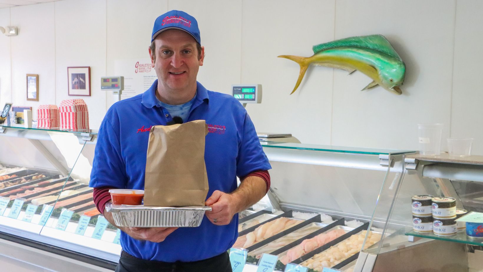 Gadaleto's Seafood Market serves both fresh fish, and the community