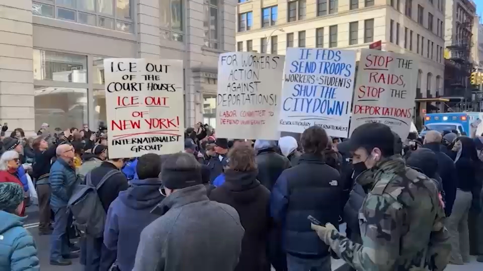 Advocates criticize arrests during anti-ICE demonstration in Chinatown