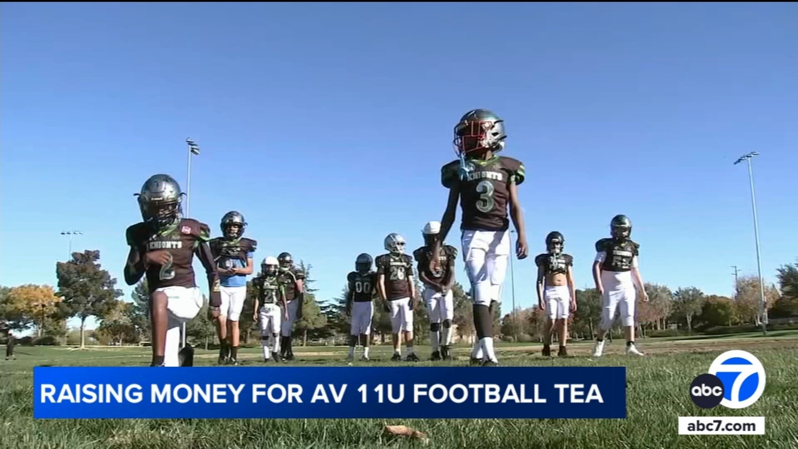 Antelope Valley youth football team gets donation to travel to championship tournament