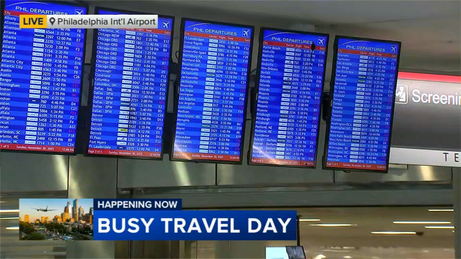 Smooth start to busiest travel day of the year at PHL
