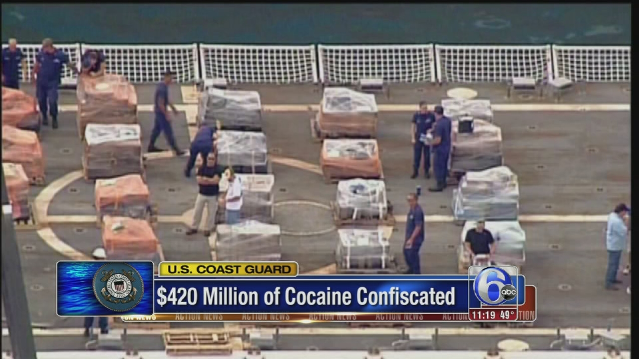 U.S. Coast Guard seizes 16 tons of cocaine