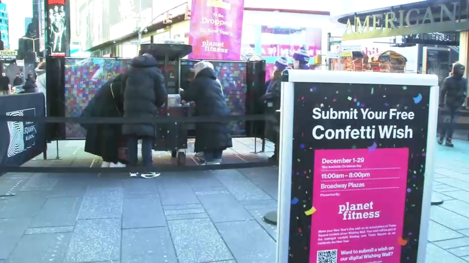 Wishing Wall returns to Times Square ahead of New Year's Eve celebration in New York City