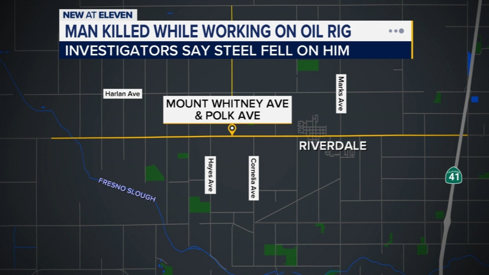 Man identified after being killed while working on an oil rig, officials say