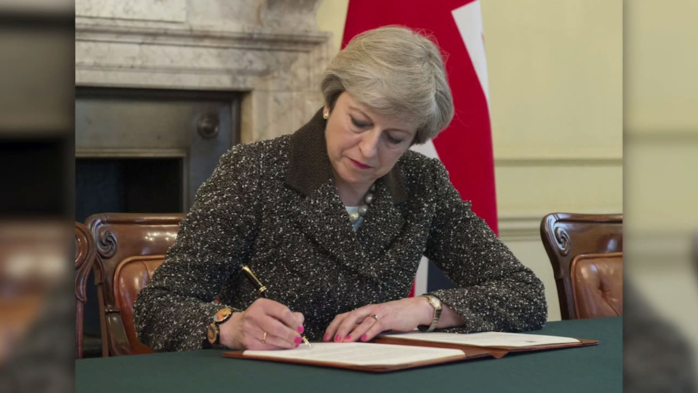 United Kingdom formally triggers 'Brexit' process