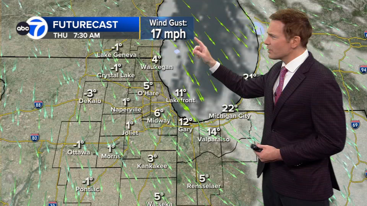 Bitter cold moving into Chicago area this week