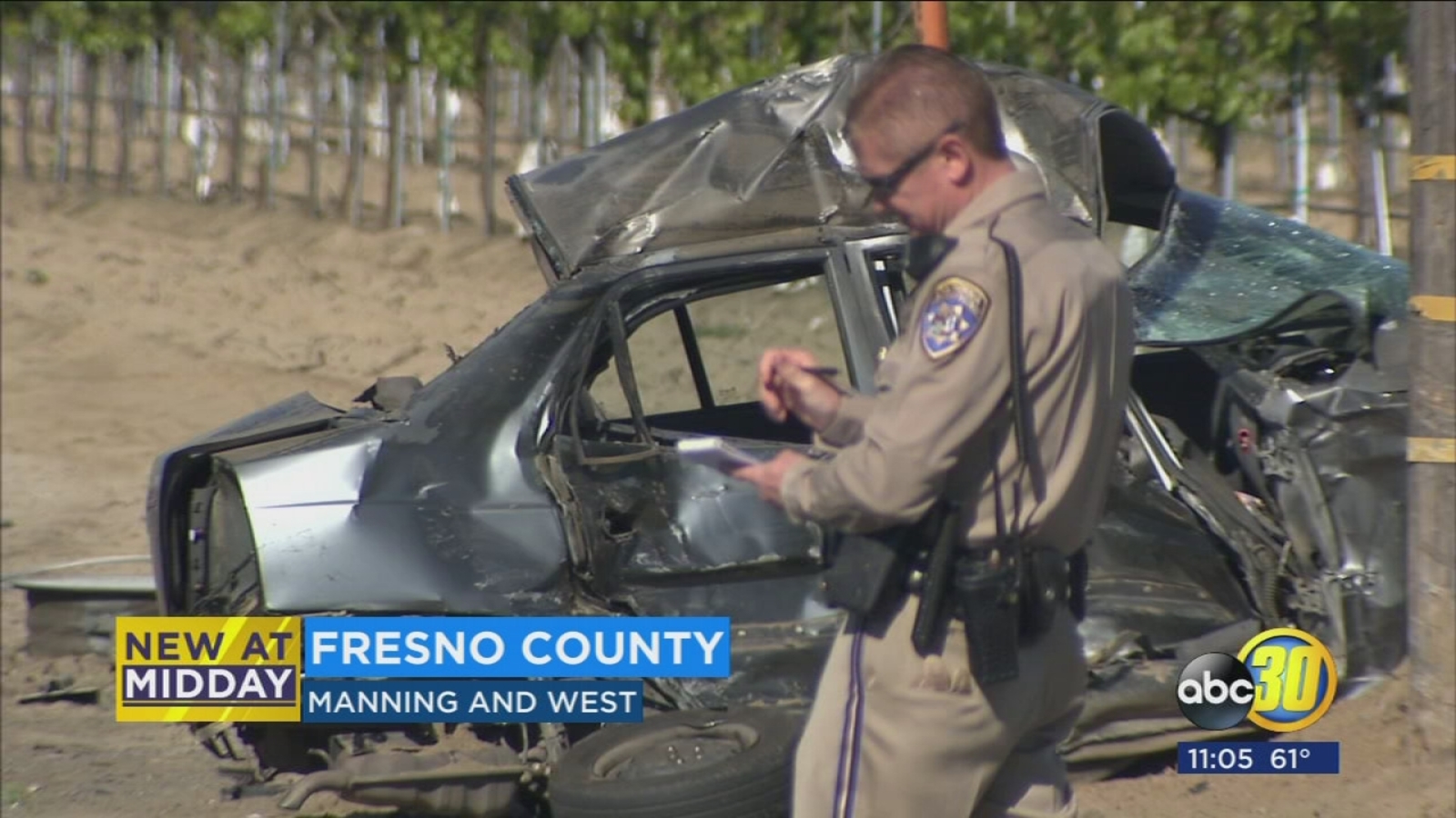 1 killed after car and big rig collide in Fresno County ABC30 Fresno