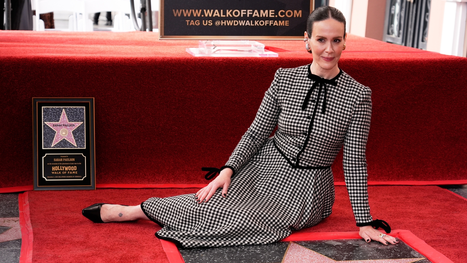 Actress Sarah Paulson gets a star on the Hollywood Walk of Fame