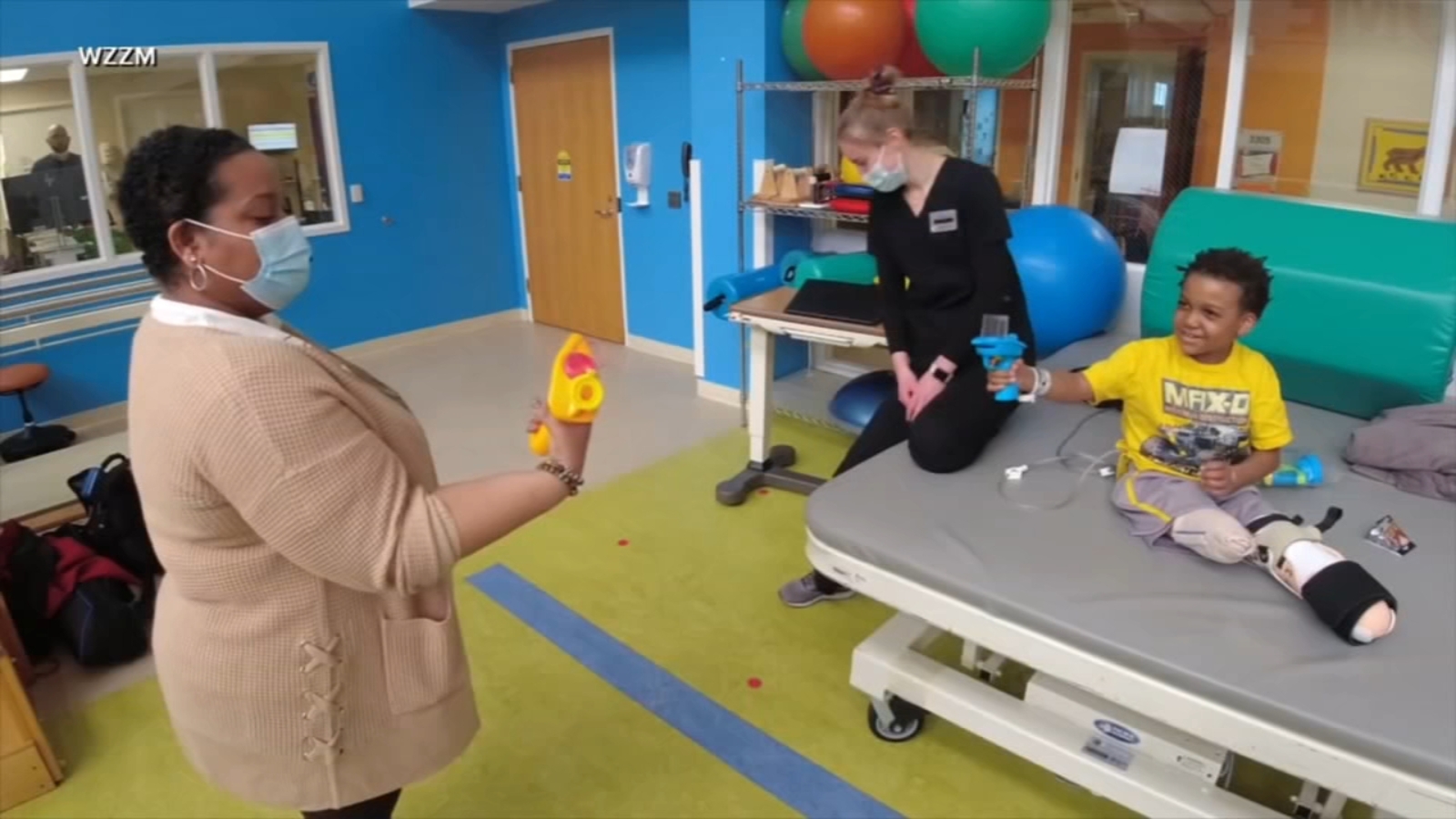 Michigan boy whose legs were amputated after severe flu shares story