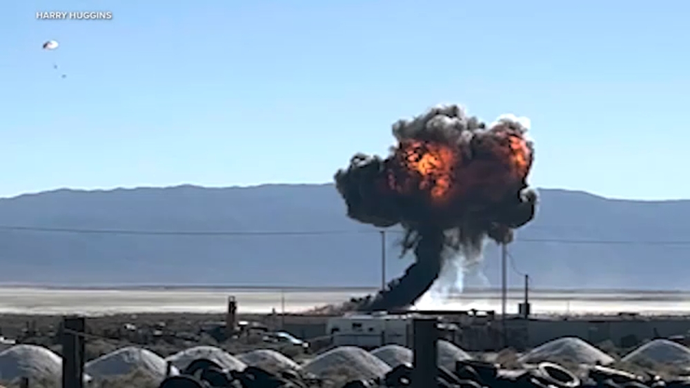 Pilot safe after F-16 crash in San Bernardino County