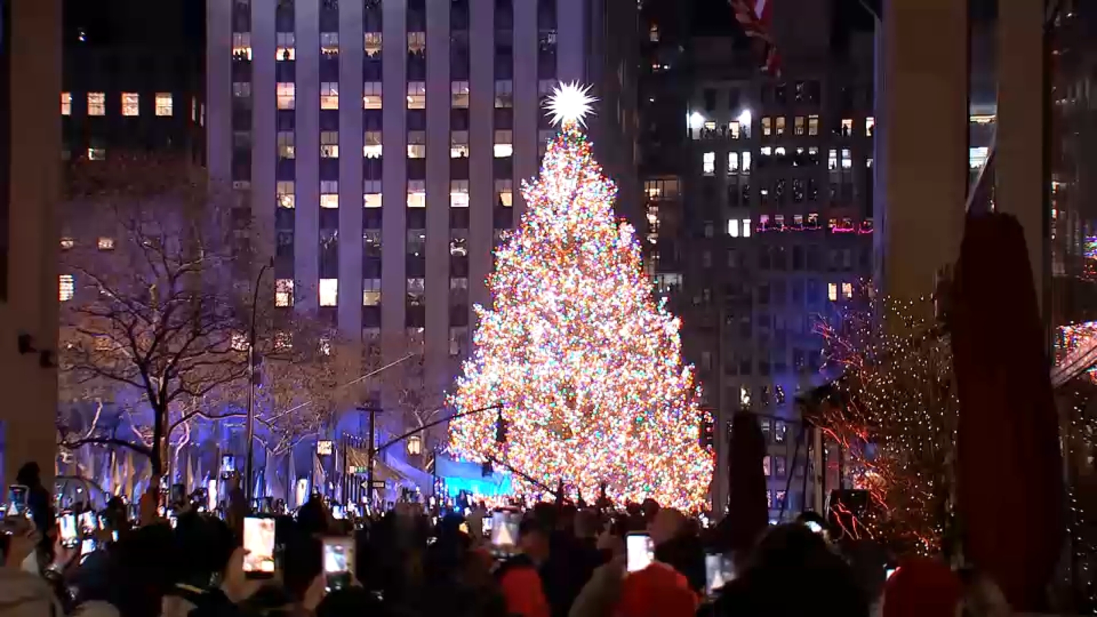 Rockefeller Center Christmas tree illuminates New York City for holiday season