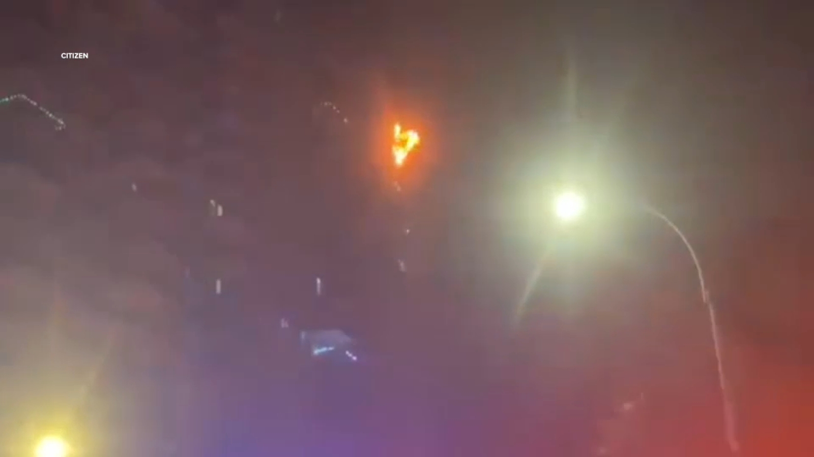 Fire burning at high-rise apartment building in Castle Hill, the Bronx