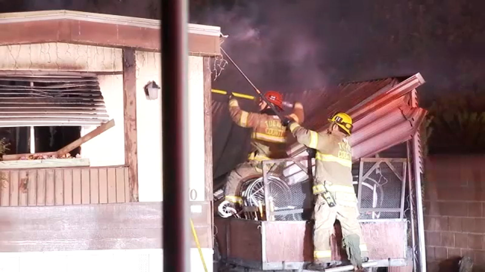 Person displaced after mobile home fire in Exeter