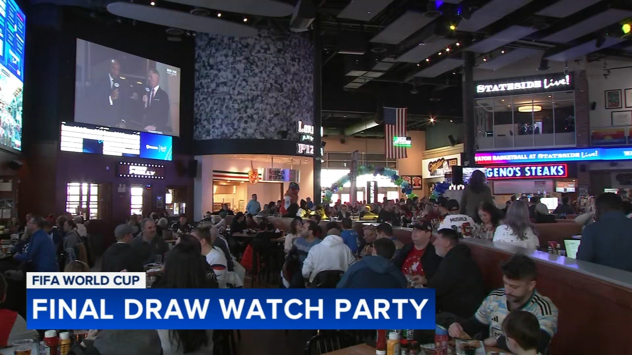 Soccer fans gather for FIFA Final Draw watch party ahead of World Cup