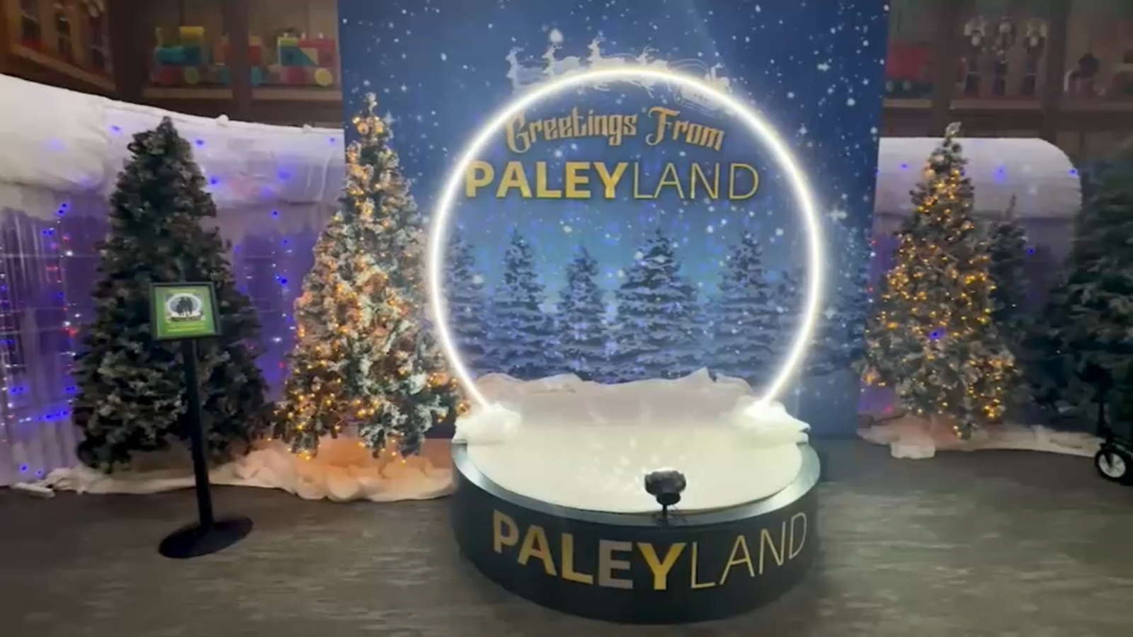 Take a look inside a holiday tradition at the Paley Center for Media in Manhattan