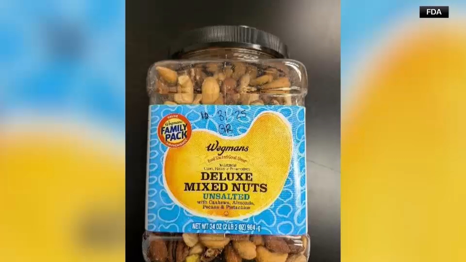 Wegmans recalls Deluxe Unsalted Mixed Nuts in NY, NJ and CT due to