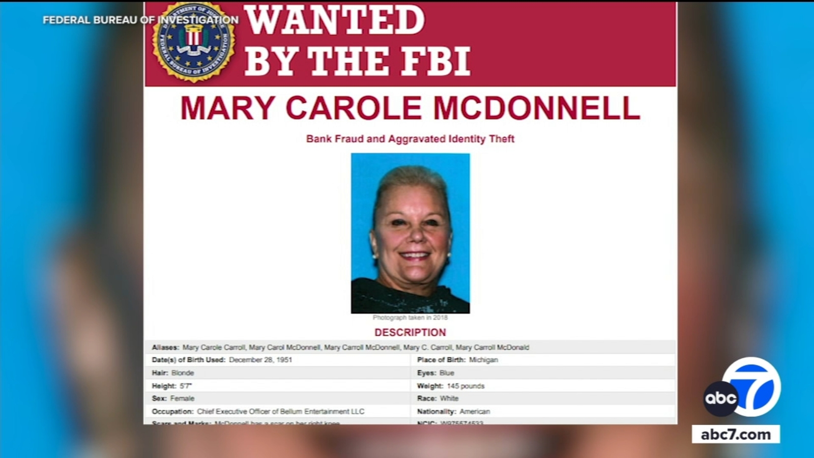 Woman wanted by FBI for allegedly defrauding Banc of California Woman wanted by FBI for allegedly defrauding Banc of California