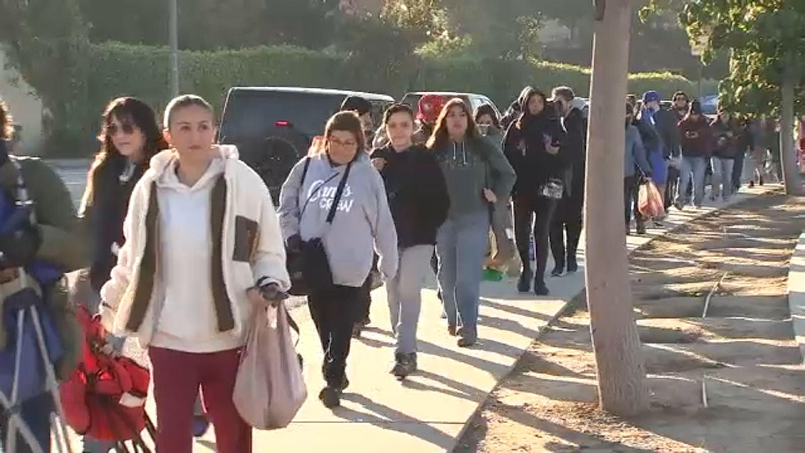 Los Angeles fans line up for hours for Foo Fighters donation drive, hoping to snag tickets for benefit concert