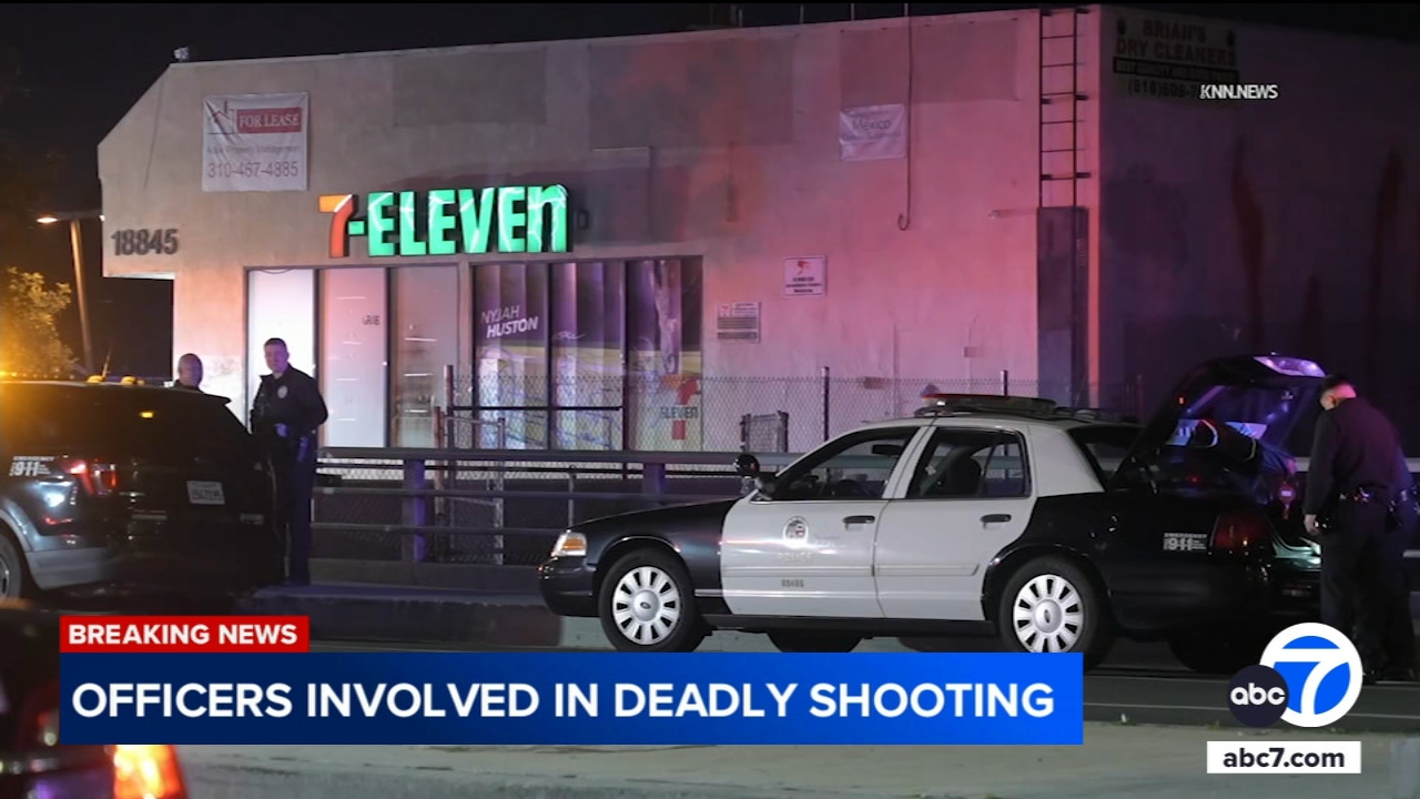 Suspect killed by LAPD in 7-Eleven parking lot in Reseda