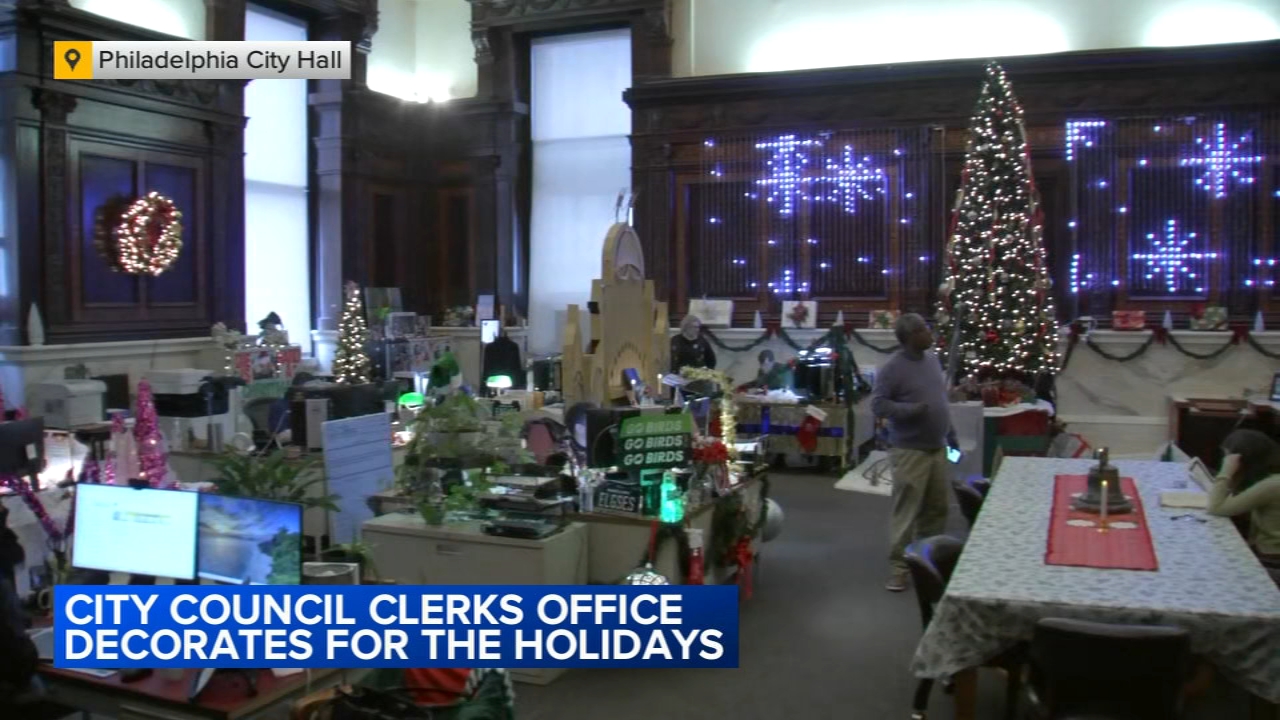 Philadelphia City Council Clerk's Office decorates for holidays