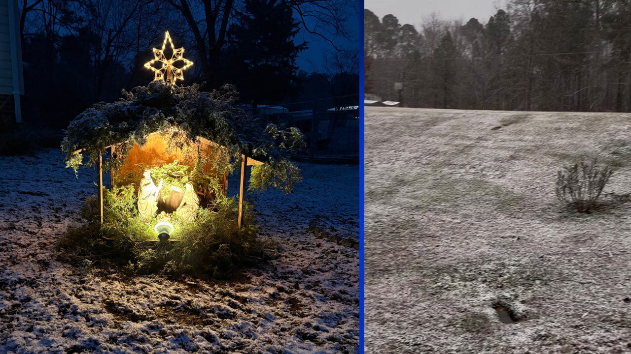 Snowfall in Henderson.